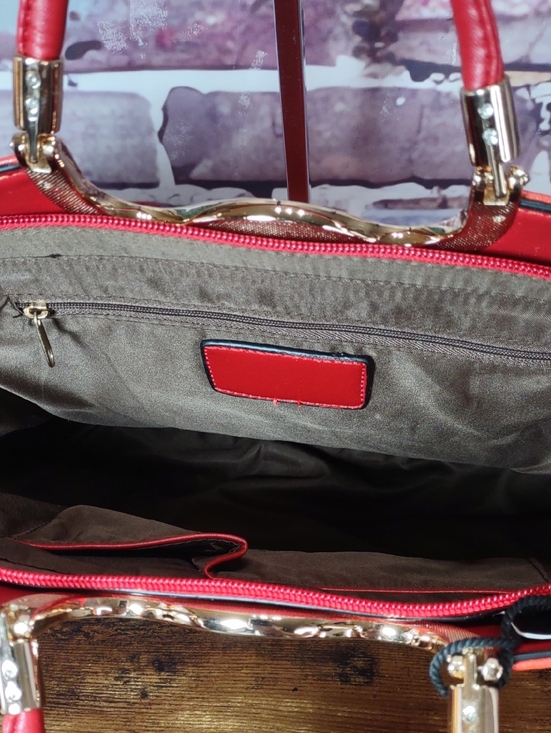 dasein patent leather zip around backpack with front pocket Florentine Pod  Dooney & Bourke Two inside pockets Stylish DASEIN handbag, has a